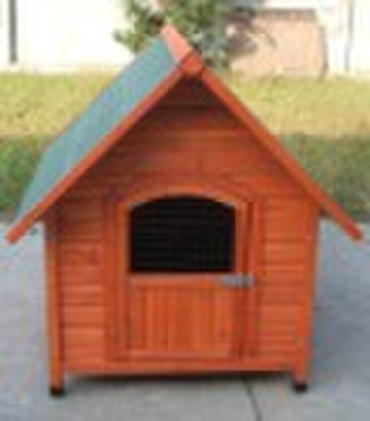 wooden dog cage