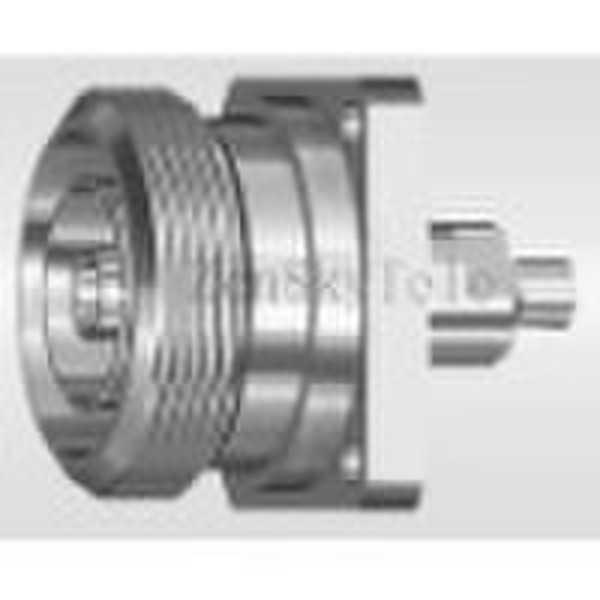 DIN female crimp flange mount for RG142