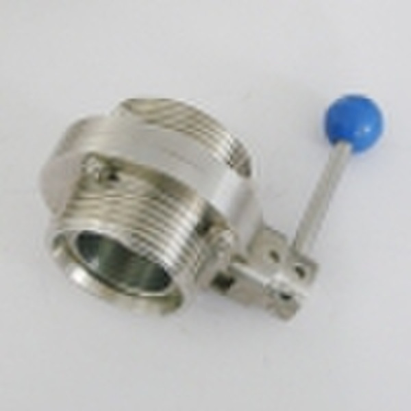 Sanitary SMS screw butterfly valve