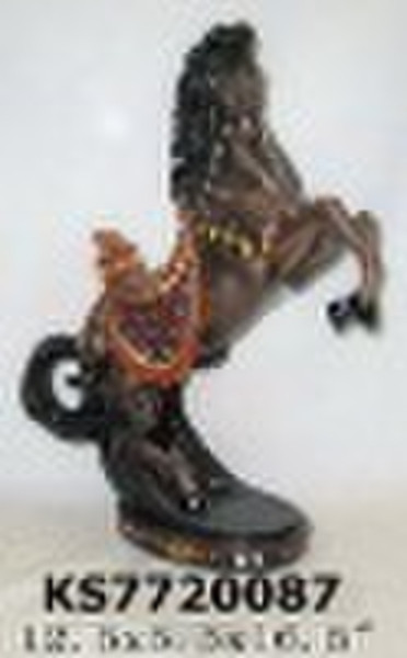 Polyresin horse for home decoration