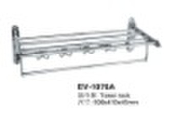 Stainless steel bathroom fitting or folding towel