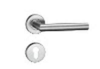 Stainless steel door handle or door fitting