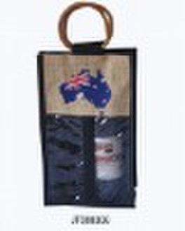 two bottles wine bag