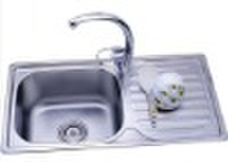 single stainless steel sink