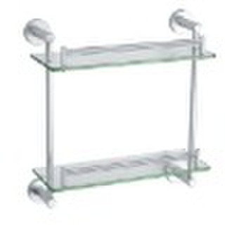 Aerospace Aluminum Double layer glass shelf