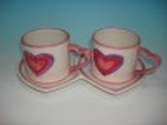 Ceramic Valentine Mug Set