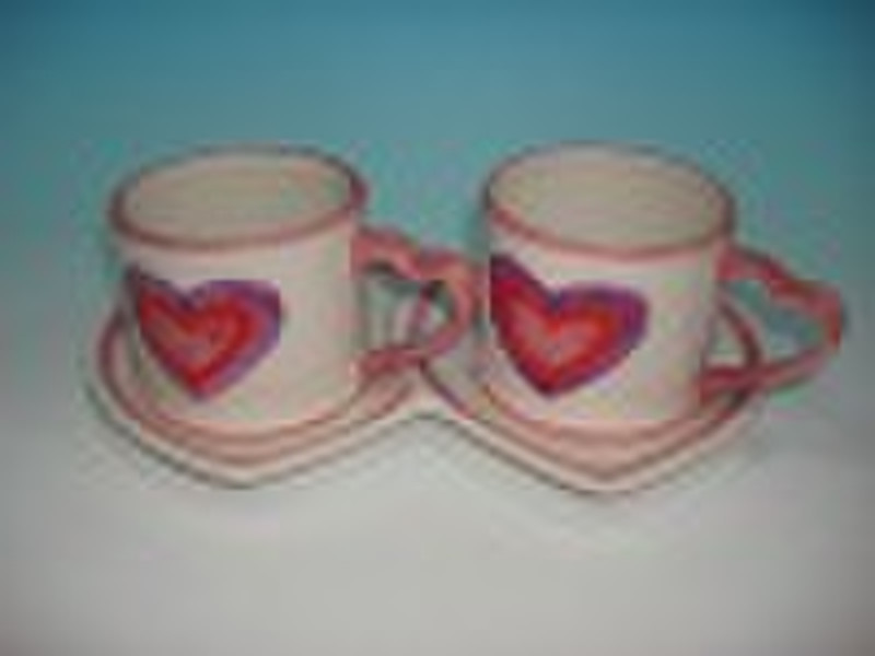 Ceramic Valentine Mug Set