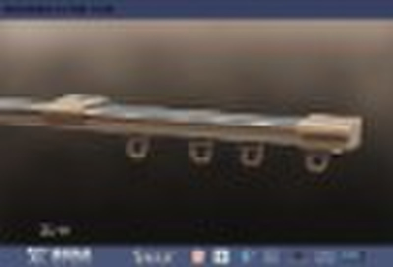 Decorative curtain track/rail