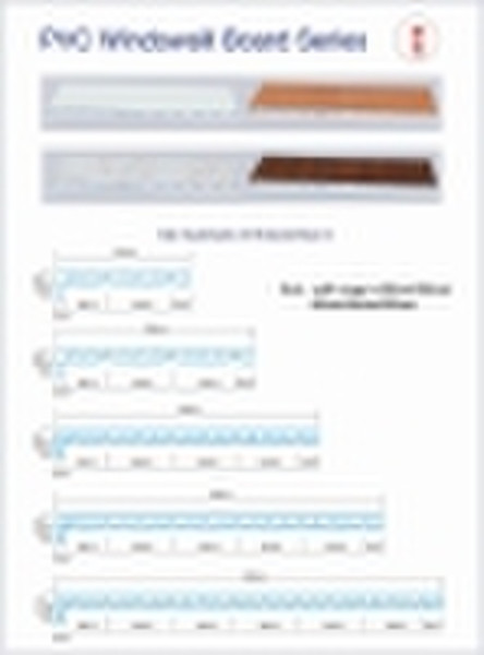 PVC  wooden design Windowsill Boards