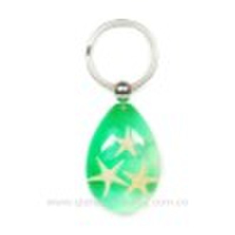 Christmas promotion gift real insect keychain jewe
