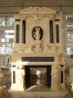 Grand marble fireplace