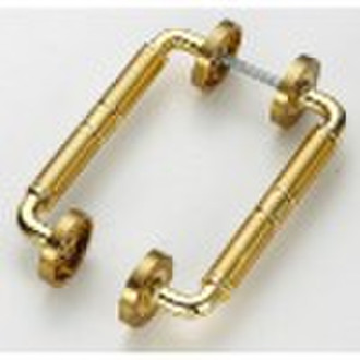 brass hot forging door pull handle & rose plat