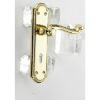 brass hot forging door handle & escutcheon pla