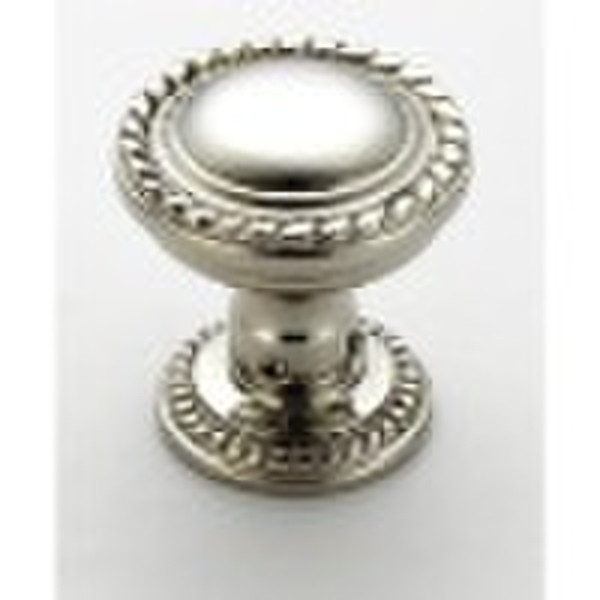 Zinc knob and brass knob