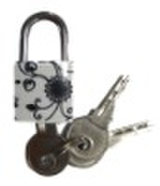 colorful brass luggage lock