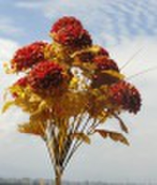 Fake Dark Red Chrysanthemum