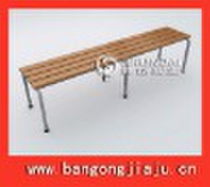 plastic-wood bench ,Locker room bench