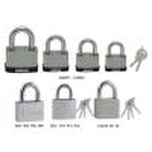 Steel Laminated Padlock, Alloy Covered Iron Padloc