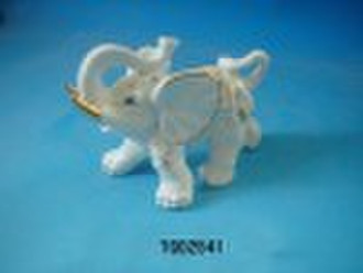 Ceramic white elephant