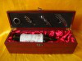 wooden wine box for single bottle