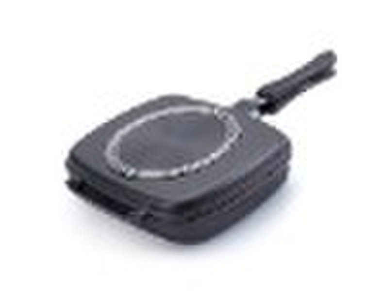 Die-cast aluminum double grill pan