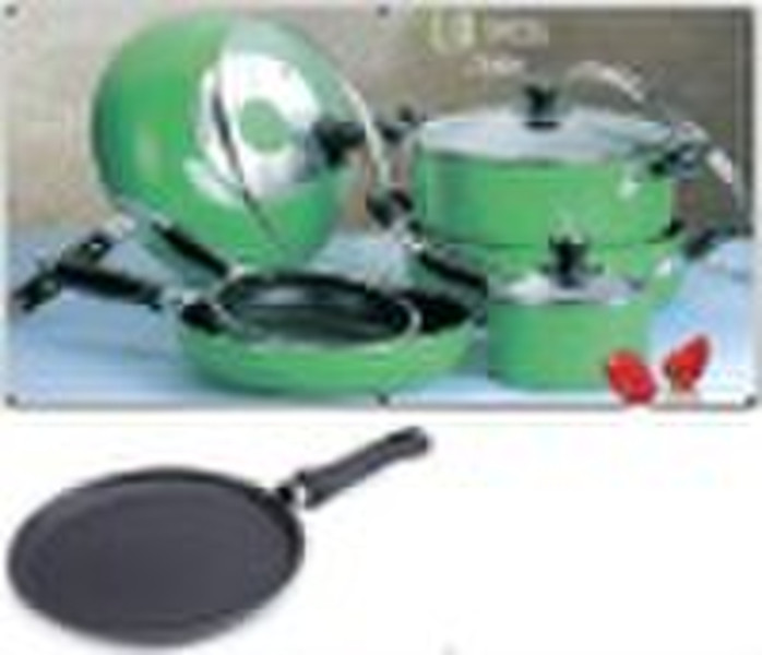 Green set - aluminum cookware set