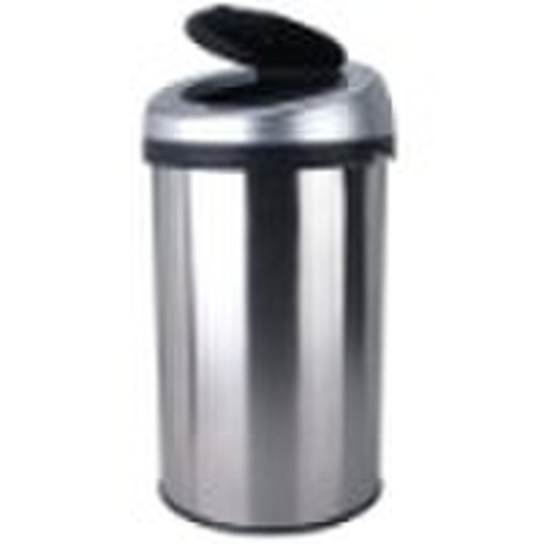Spring Lid Stainless Steel Trash can