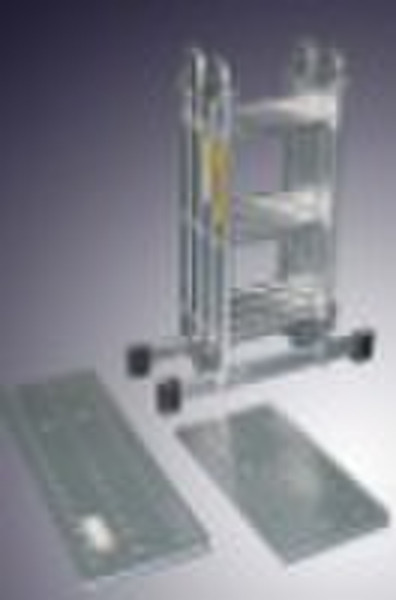 multi-purpose aluminium ladder with platform