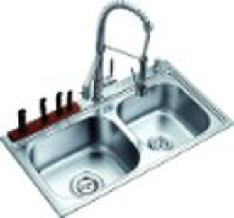 Stainless Steel Double Bowl Kitchen Sink