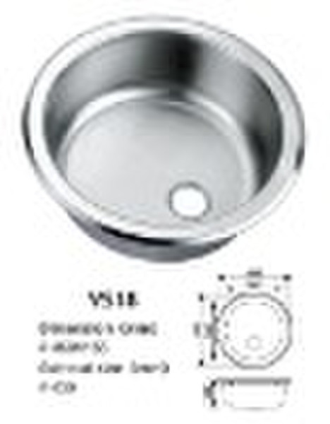 Stainless Steel Single Bowl Basin Sink