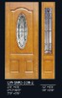 fiberglass door with oak wood grain LW-SMC308-2