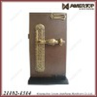 Deluxe exterior copper door handle/door lock