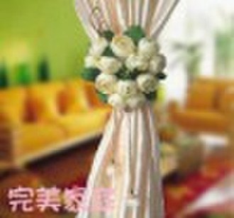 rose table decoration, curtain ties, wedding acces