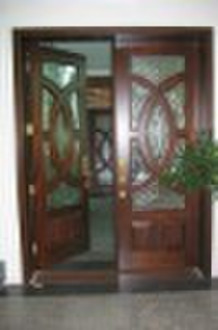 exterior wood door