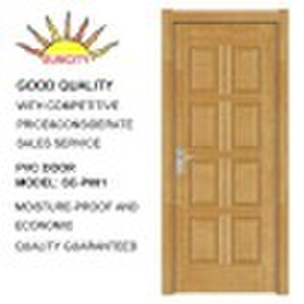 Interior PVC door with glass SC-P015