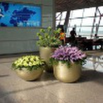 Combined fiberglass flower pot