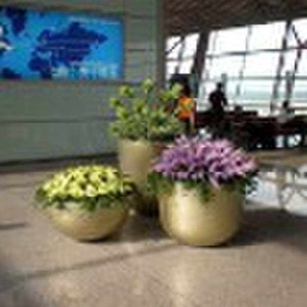 Combined fiberglass flower pot