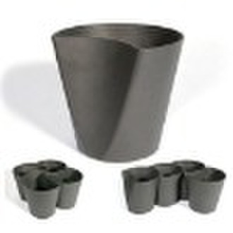 Combined fiberglass flowerpot