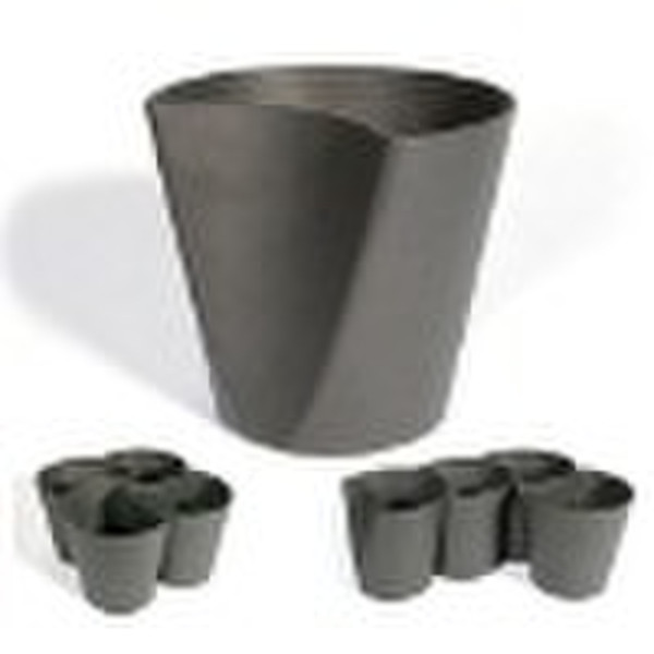 Combined fiberglass flowerpot