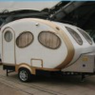 Fiberglass travel caravan