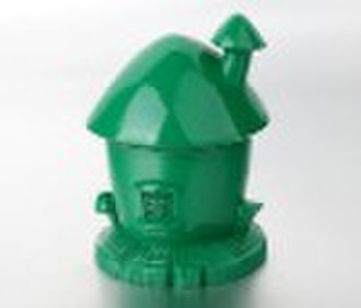 Plastic mushroom house coin bank/ money saving box