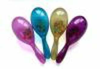 Plastic Transparent Maraca/ noise maker/ promotion