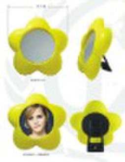 Plastic  Flower shaped Table Mirror/decorative mir