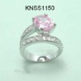 925 STERLING SILVER JEWELLERY-RING WITH CZ STONE