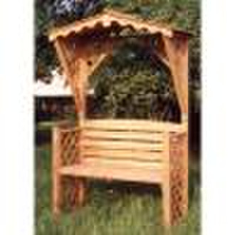 hot .garden Bank, Gartenbank aus Holz, Holzbank