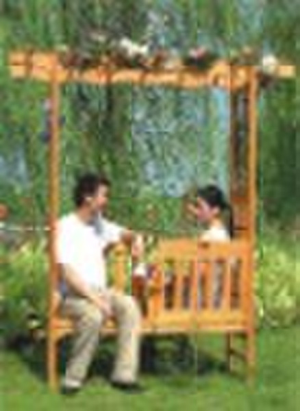 wooden archway  garden ornament garden decoration