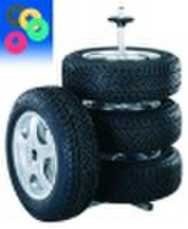 tyre stand-quick release with tyre mark