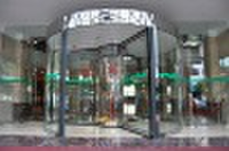 glass revolving door