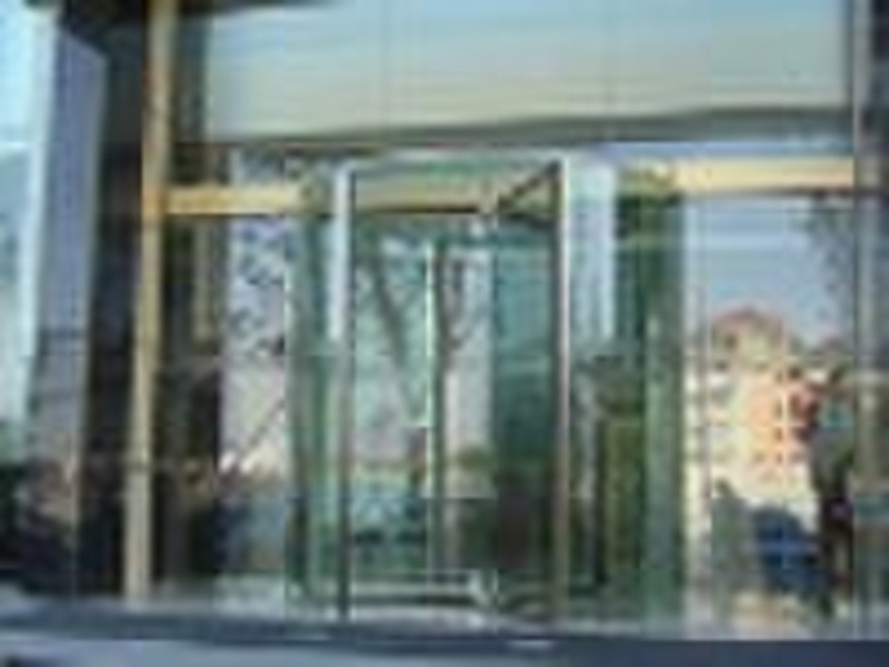 full glass revolving door
