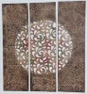 3 sections Metal Wall Decor Set